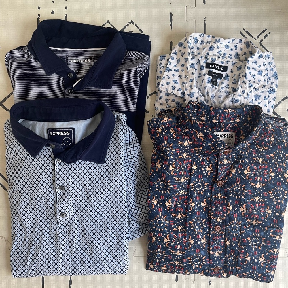 Express short sleeve polos